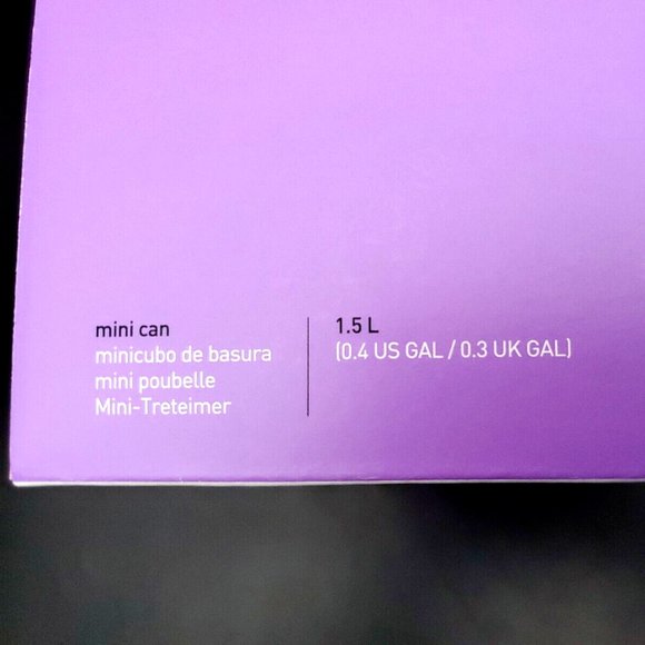 Simplehuman 1.5 Liter / 0.4 Gallon Mini Countertop Trash Can, Brushed Stainless - Picture 6 of 12